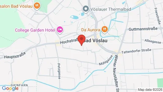 Apartments for rent i Bad Vöslau - kort over placeringen