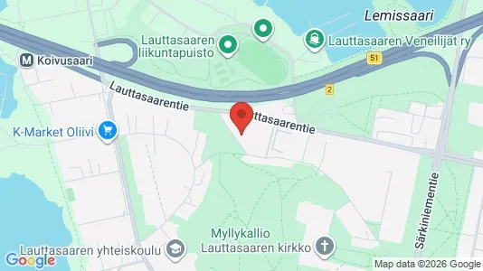 Rooms for rent i Helsinki Eteläinen - kort over placeringen