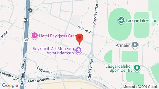Apartments for rent i Reykjavík Hlíðar - kort over placeringen