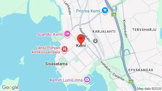 Apartments for rent i Kemi - kort over placeringen