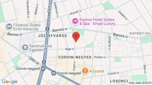 Apartments for rent i Budapest Józsefváros - kort over placeringen