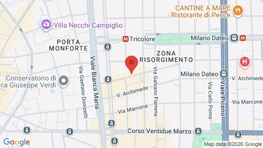 Apartments for rent i Milano Zona 1 - Centro storico - kort over placeringen