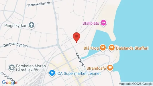 Apartments for rent i Åmål - kort over placeringen