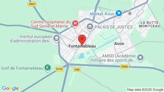 Apartments for rent i Fontainebleau - kort over placeringen