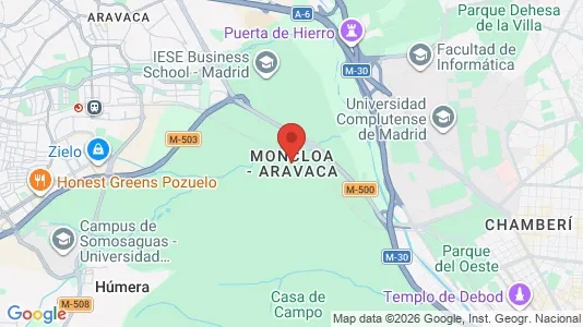 Apartments for rent i Madrid Moncloa-Aravaca - kort over placeringen