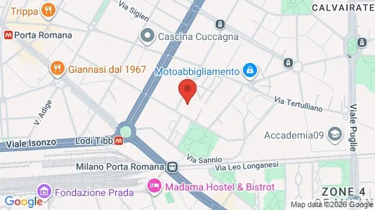 Rooms for rent i Milano Zona 4 - Vittoria, Forlanini - kort over placeringen