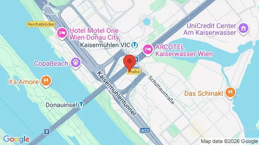 Apartments for rent i Vienna Donaustadt - kort over placeringen
