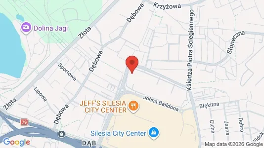Apartments for rent i Katowice - kort over placeringen