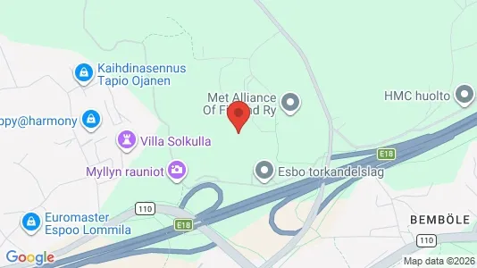 Apartments for rent i Espoo - kort over placeringen