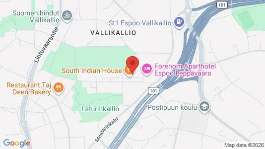 Apartments for rent i Espoo - kort over placeringen
