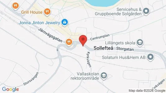 Apartments for rent i Sollefteå - kort over placeringen