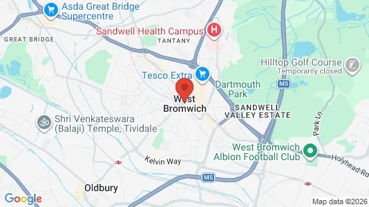 Rooms for rent in West Bromwich - West Midlands - Photo from Google Street View