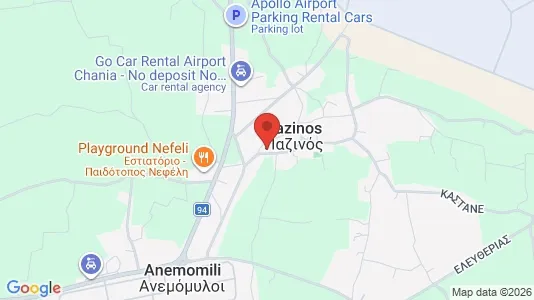 Apartments for rent i Chania - kort over placeringen