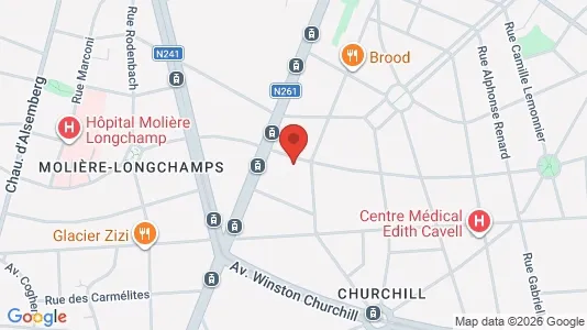 Apartments for rent i Brussels Elsene - kort over placeringen