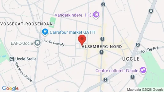 Apartments for rent i Brussels Ukkel - kort over placeringen