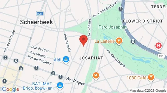 Apartments for rent i Brussels Schaarbeek - kort over placeringen