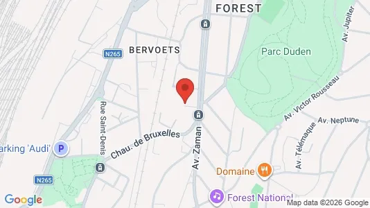 Apartments for rent i Brussels Vorst - kort over placeringen
