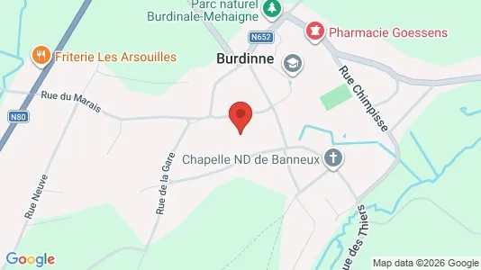 Apartments for rent i Burdinne - kort over placeringen