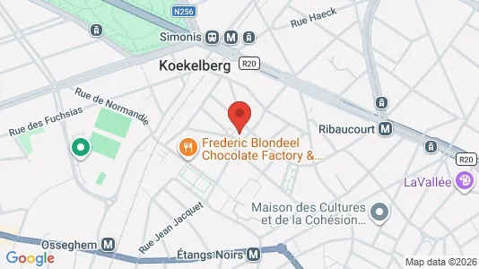 Apartments for rent i Brussels Koekelberg - kort over placeringen