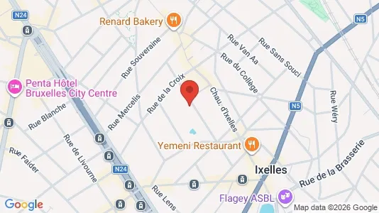 Apartments for rent i Brussels Elsene - kort over placeringen