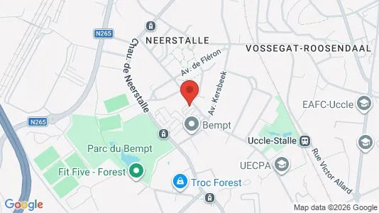 Apartments for rent i Brussels Vorst - kort over placeringen