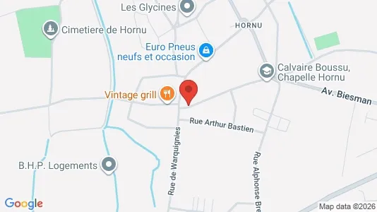Apartments for rent i Boussu - kort over placeringen