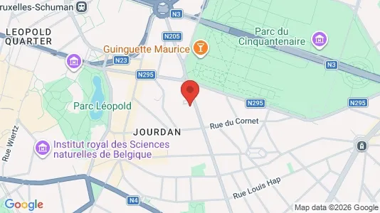 Apartments for rent i Brussels Etterbeek - kort over placeringen