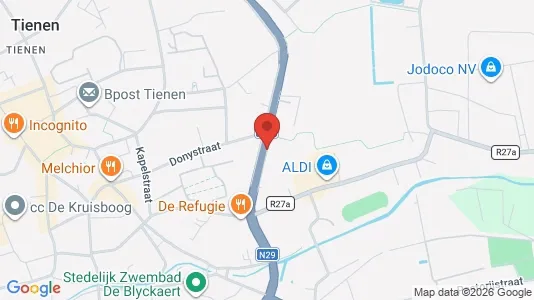Apartments for rent i Tienen - kort over placeringen