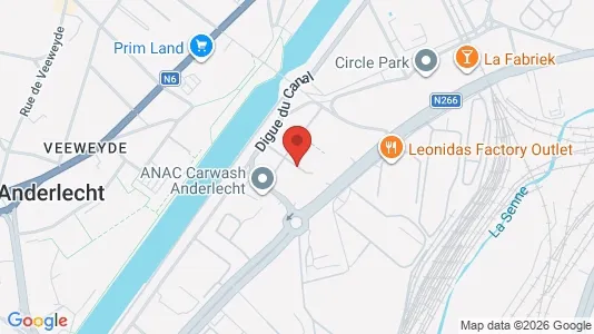 Apartments for rent i Brussels Anderlecht - kort over placeringen