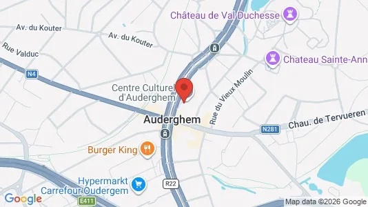 Apartments for rent i Brussels Oudergem - kort over placeringen