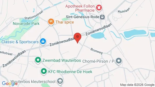 Apartments for rent i Sint-Genesius-Rode - kort over placeringen