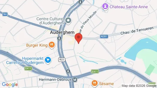 Apartments for rent i Brussels Oudergem - kort over placeringen