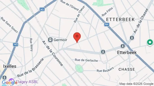 Apartments for rent i Brussels Etterbeek - kort over placeringen