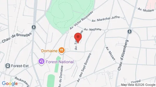 Apartments for rent i Brussels Vorst - kort over placeringen