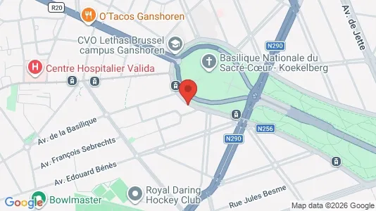 Apartments for rent i Brussels Koekelberg - kort over placeringen