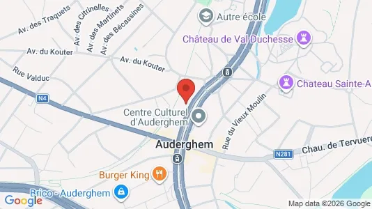 Apartments for rent i Brussels Oudergem - kort over placeringen
