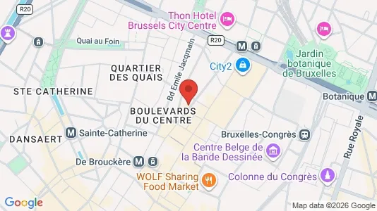 Apartments for rent i Stad Brussel - kort over placeringen