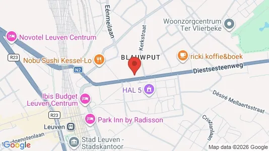 Apartments for rent i Leuven - kort over placeringen