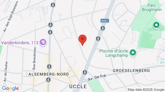 Apartments for rent i Brussels Ukkel - kort over placeringen