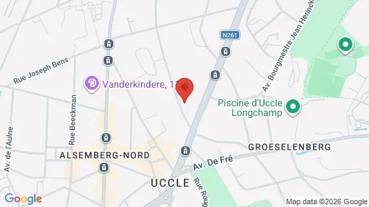 Apartments for rent i Brussels Ukkel - kort over placeringen