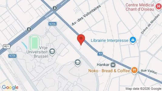 Apartments for rent i Brussels Oudergem - kort over placeringen