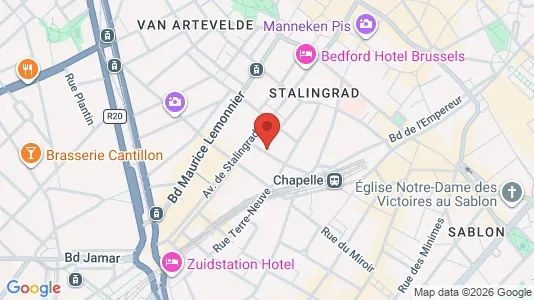 Apartments for rent i Stad Brussel - kort over placeringen