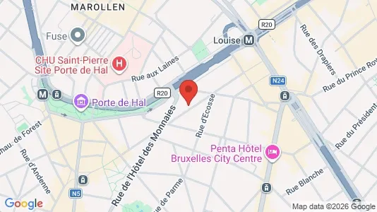 Apartments for rent i Brussels Sint-Gillis - kort over placeringen