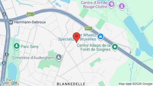 Apartments for rent i Brussels Oudergem - kort over placeringen