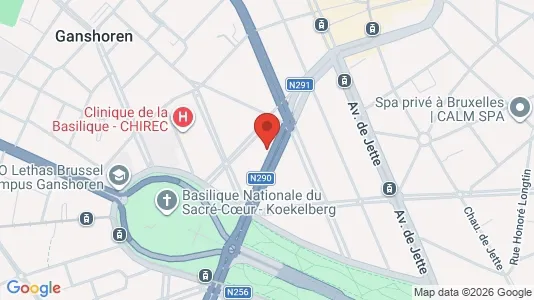 Apartments for rent i Brussels Ganshoren - kort over placeringen