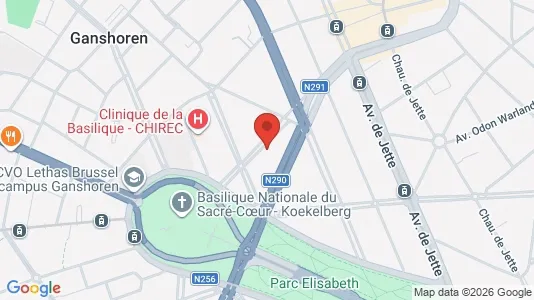 Apartments for rent i Brussels Ganshoren - kort over placeringen