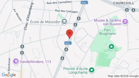 Apartments for rent i Brussels Ukkel - kort over placeringen