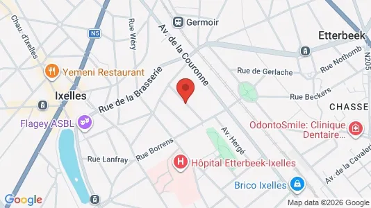 Apartments for rent i Brussels Elsene - kort over placeringen