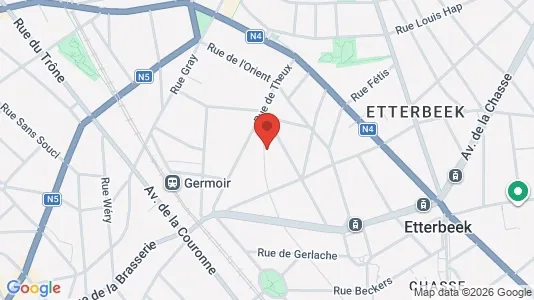 Apartments for rent i Brussels Etterbeek - kort over placeringen