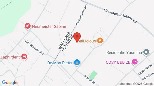 Apartments for rent i Terhulpen - kort over placeringen